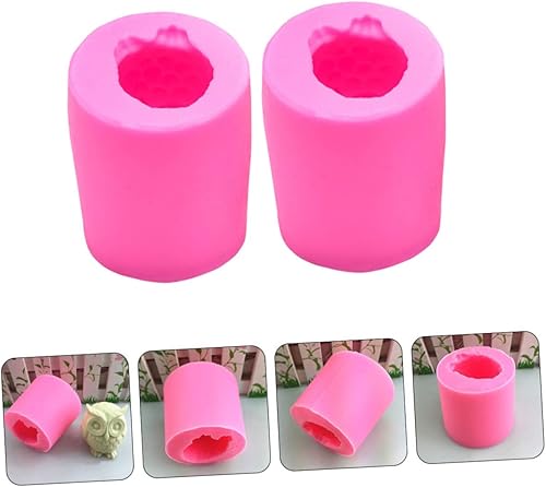 Miniatura 5 de Zerodeko 2pcs Owl Stencil Silicone Fondant Soap Making Concrete Mold Household Decor Silicone Cake Mold Silicone Mold Candy Mold Pudding 3D Fondant