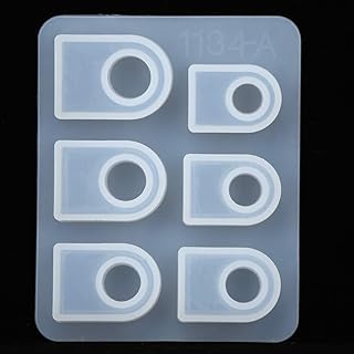 Stampo in silicone per la realizzazione di anelli da dito, sei diverse dimensioni: 17-22 mm, stampo in resina traslucida per la realizzazione di gioielli fai da te