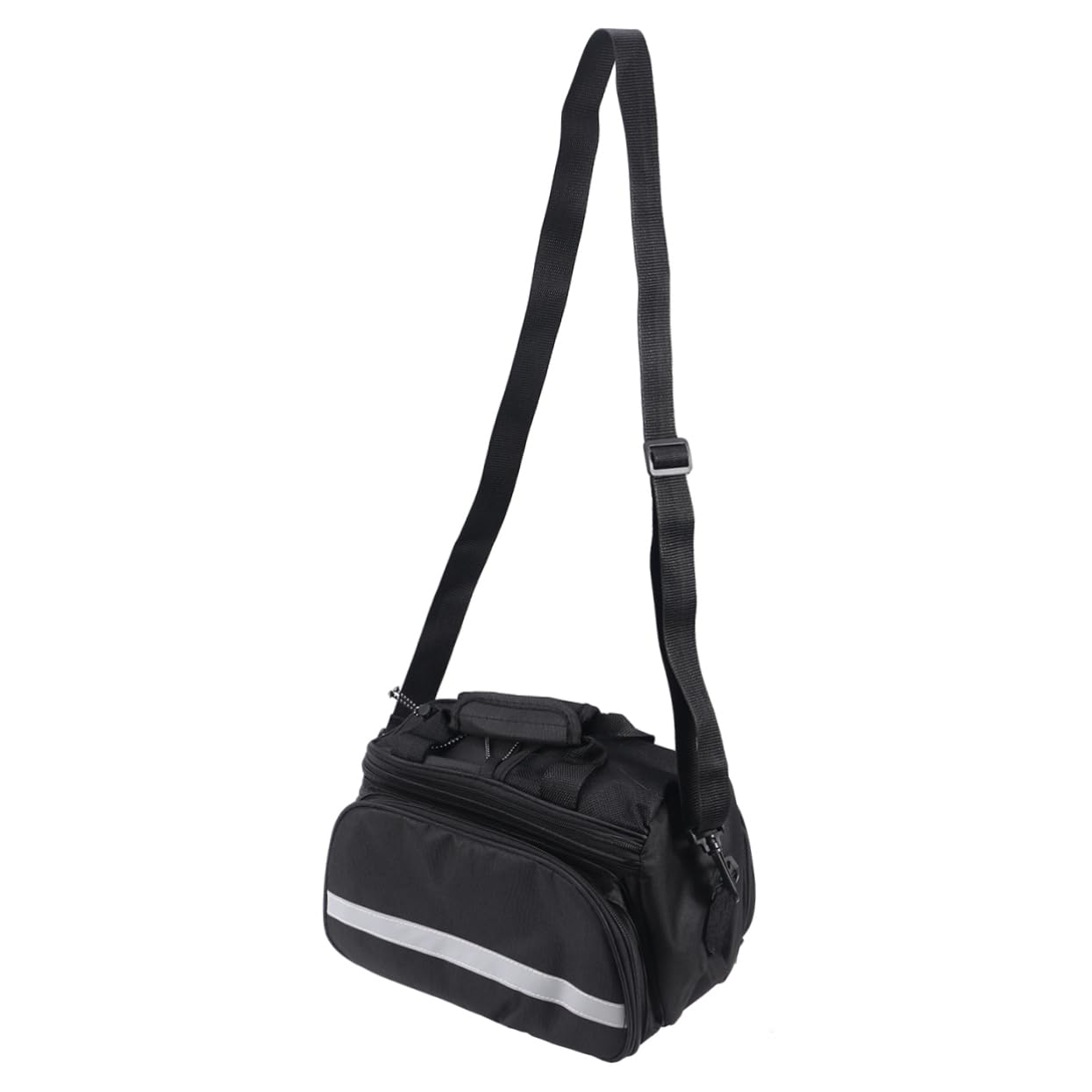 Milisten Pouch Rack Shoulder Bag for Cycling Rear Seat Trunk Bag Black Durable Easy to Remove Drink Pocket