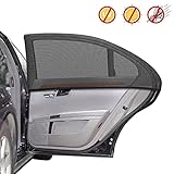 Universal Car Back Window Shade, 2 Pack Car Side Window Sunshade, Sun Glare, UV Rays and Privacy Protection, Baby Car Shades for Side Window (Medium)