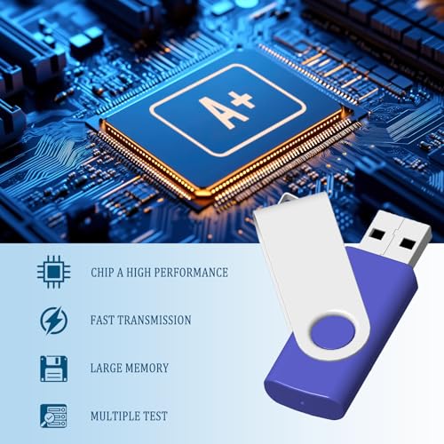 2GB USB Flash Drive 10 Pack JBOS 2 GB USB Drives Memory Stick Swivel 2G Thumb Drives Gig Stick USB2.0 Pen Drive for Date Storage, 2 Gig UBS Flash Drive, Zip Drive, Jump Drive, USB Stick, Mixed Color - Image 6