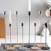 SUJUN Matte Black Candle Holders Set of 3 for Taper Candles, Decorative Candlestick Holder for Wedding, Dinning, Party, Fits 3/4 inch Thick Candle&Led Candles (Metal Candle Stand)