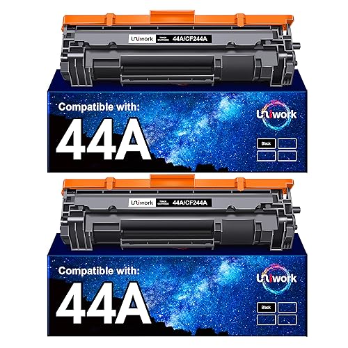 Uniwork 44A CF244A Toner Schwarz für HP 44A CF244A für HP LaserJet Pro M15w M16w M15a M16a M15 M16 MFP M28w M28a M29a M29w M28 M29 Drucker (Black 2er-Pack)