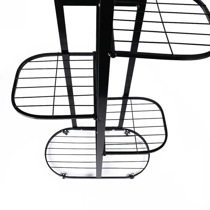 Image of Multi-Tiered Metal Flower Pot Stand - Indoor 6 Layer 7 Tier Iron Plant Pot Display Rack Plant Pot Holder Tall Plant Flower Shelf for Living Room Balcony Living room & Court Garden