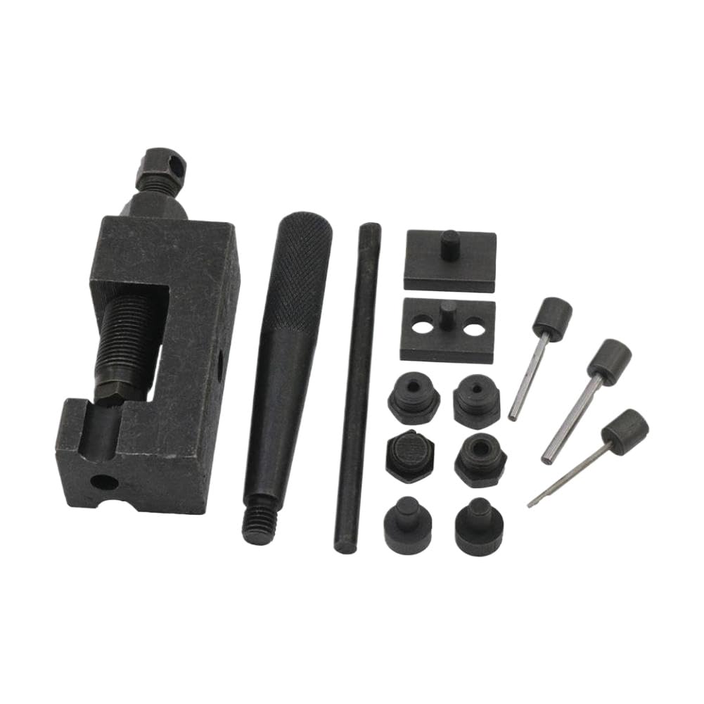 Moto Catena Breaker Rivettatura Strumento 6 Spilli Taglierina Catena Rivettatrice Catena Della Bici Spille Pressa Maniglia Per 415 420 428 520 525 530 630