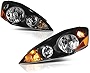 VIPMOTOZ Black Housing OE-Style Headlight Headlamp Assembly For 2006-2010 Toyota Sienna Minivan, Driver & Passenger Side