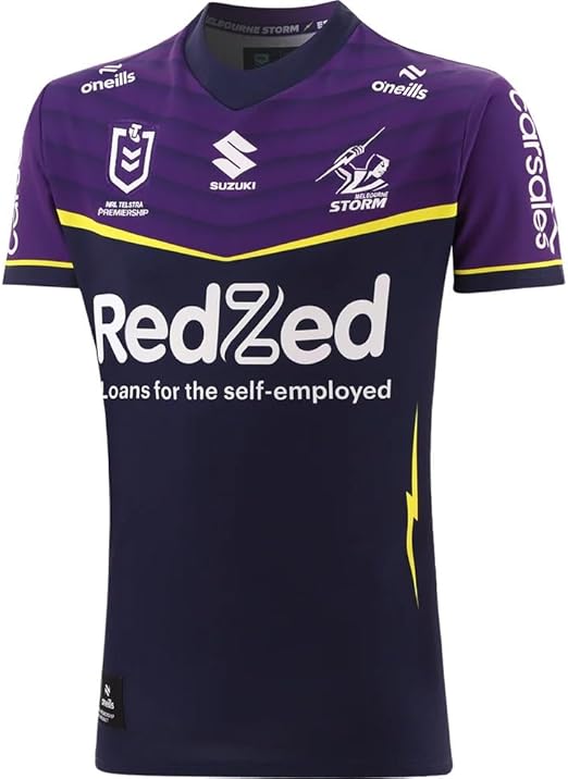 【海外Ｍサイズ】NRL メルボルン・ストーム 23/24 ホームジャージ RUGBY FREAKS / 2024-25_オーセンティックジャージ・2nd / 世界
