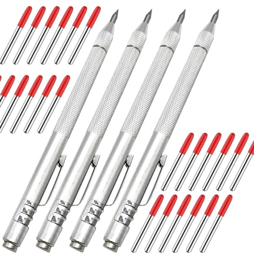 NEPAK Metal Scribe Tool with Magnet (4 Pack)