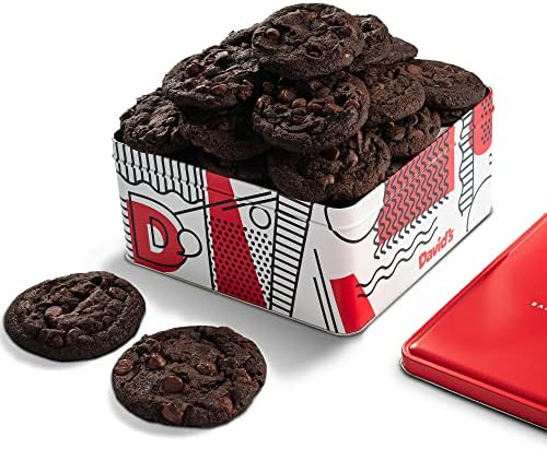 David's Fresh-Baked Double Chocolate Chunk Cookies Gift Basket 24 x 1.5oz