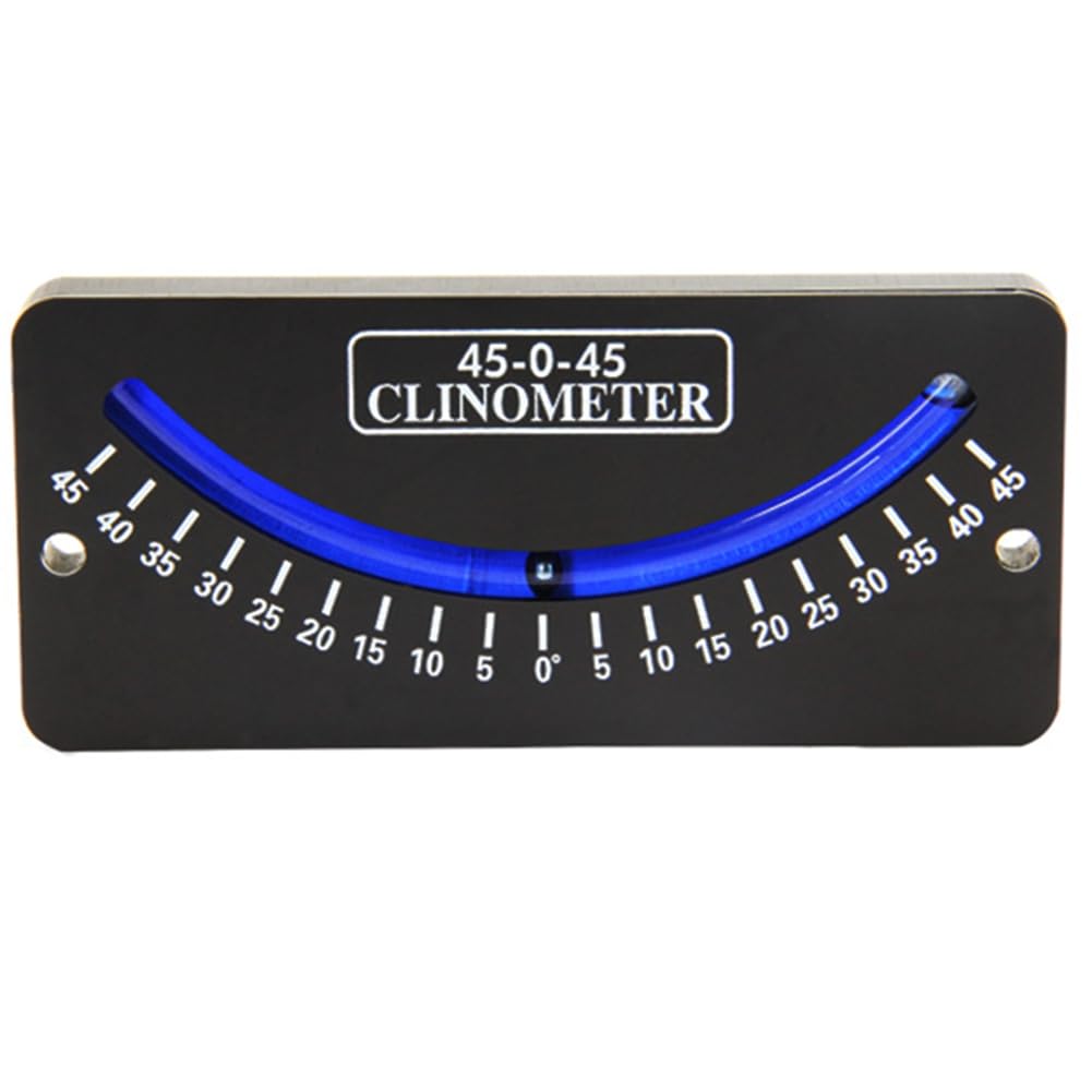 Aundhegrtt As Shown Trail Inclinometer For Boats And Sailboats 25-0-25 45-0-45 10-0-10 Scales Slope Meter 45-0-45