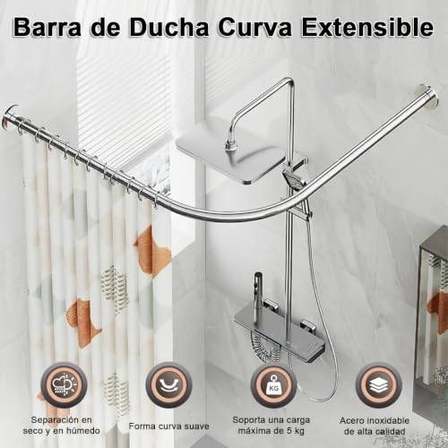 Opiniones de Cortinero para Baño en Escuadra Walmart de esta semana. 23 Imagen adicional