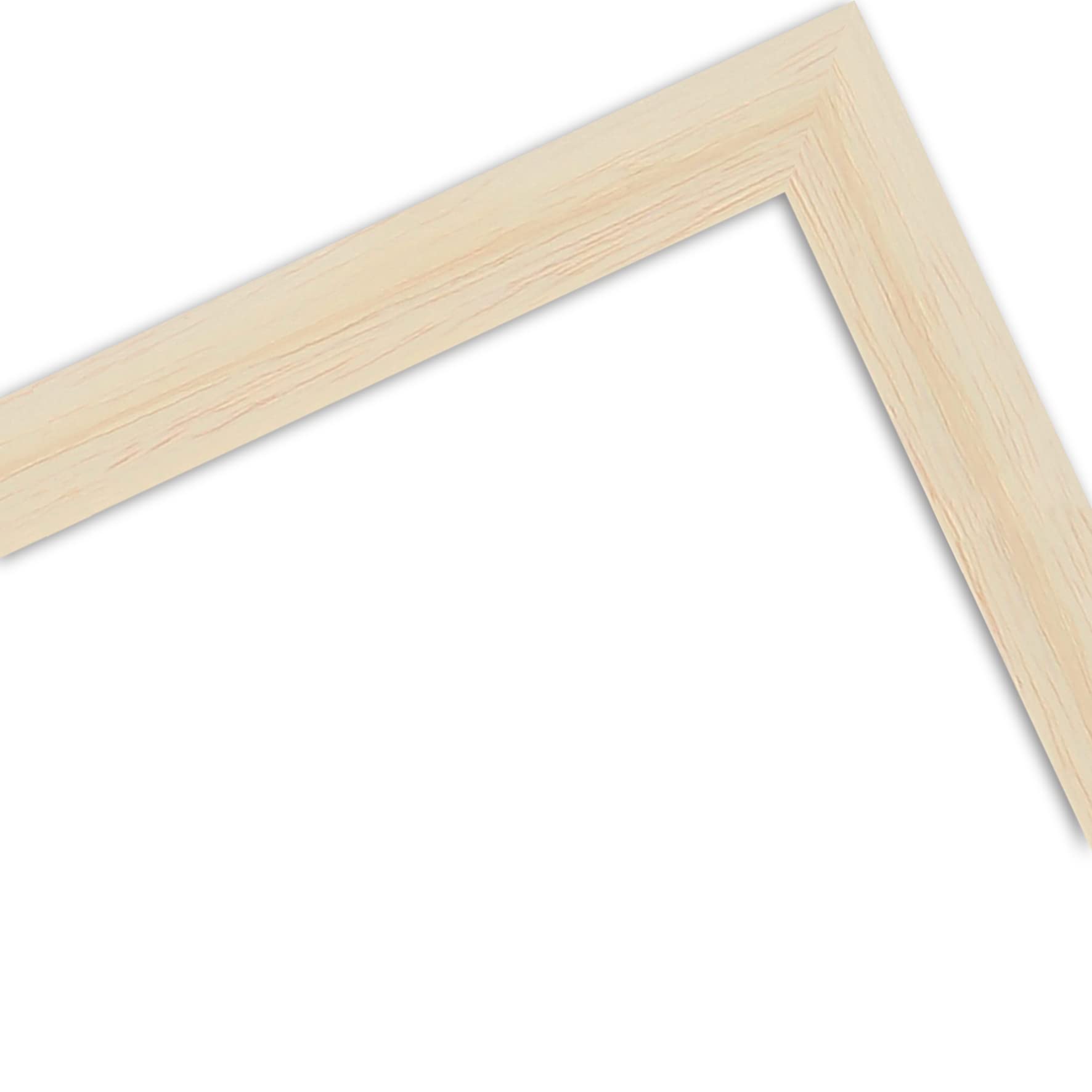 WANDStyle Bilderrahmen 50x65 Natur, moderner Bilderrahmen Holz 50x65 cm | Hochwertiger Holzbilderrahmen, Posterrahmen zum Aufhängen, Rahmen 65x50 cm, Fotorahmen H960 - Made in Germany