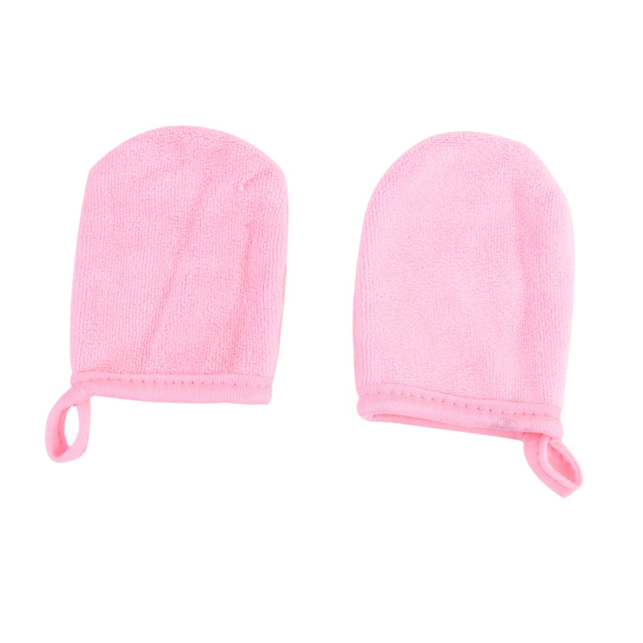 BIUDECO Makeup Pads Gloves 3pcs Facial Cleaning Set Soft Microfiber Pads for Gentle Make up Removal