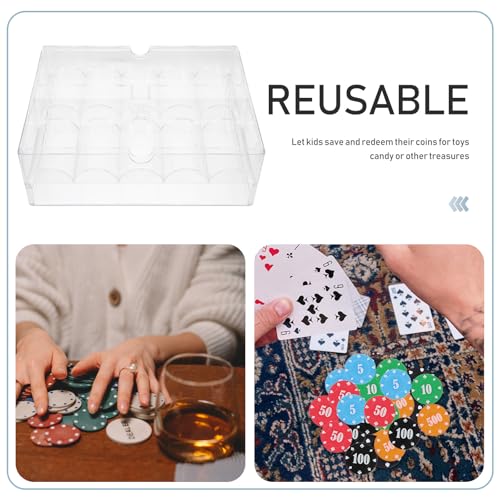 Boîte de rangement jetons poker pour garder la table propre - 3