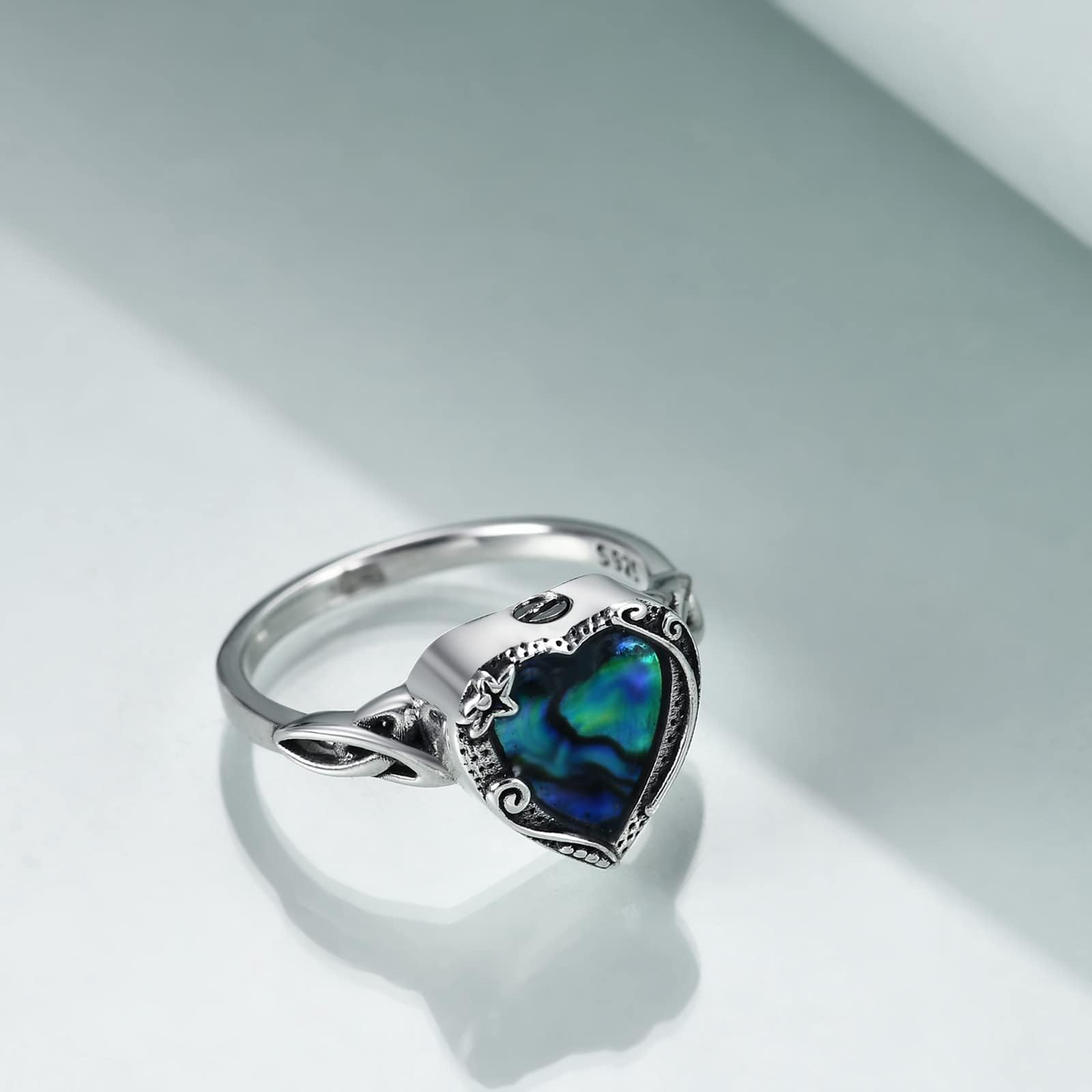 URONE Urnenring für Asche Sterlingsilber Gedenkurnen Schmuck Geschenk für Frauen
