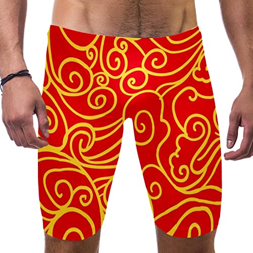 Pantalones cortos de natación para hombre de las nubes chinas HUI JIN SHOP