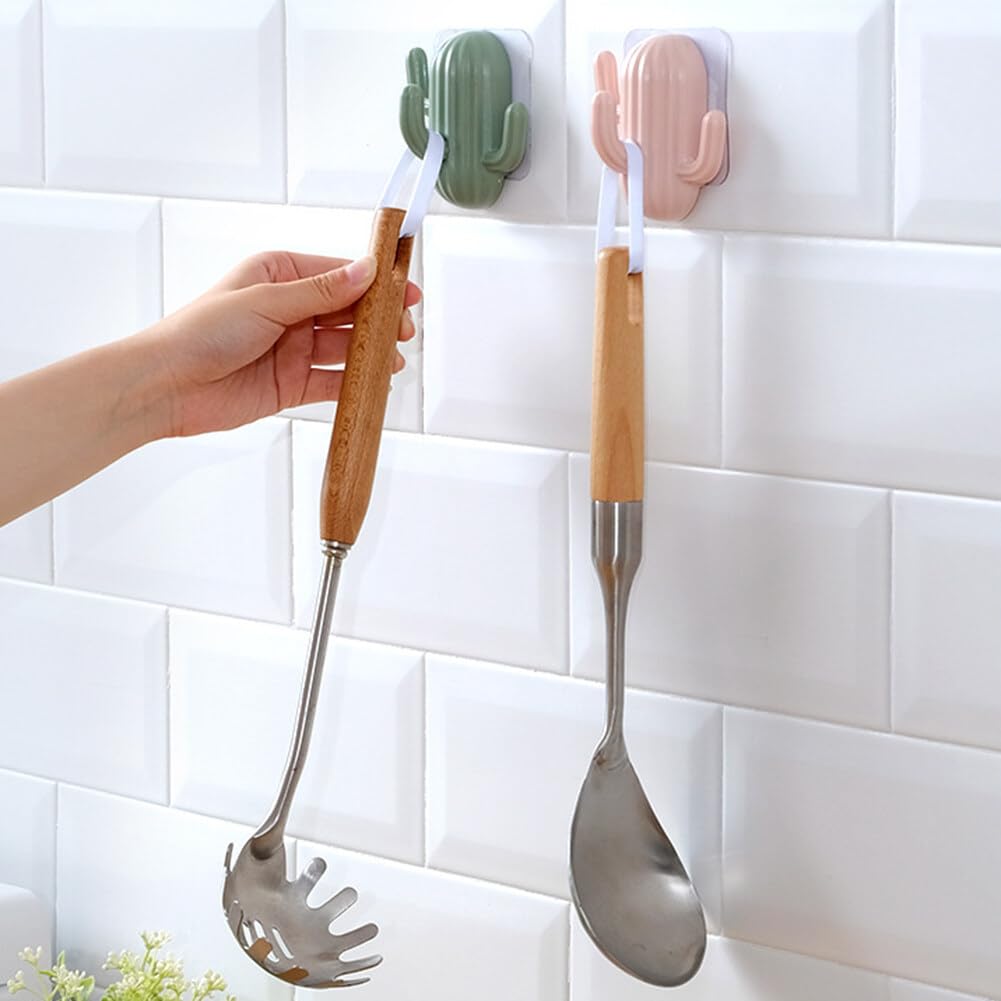 Set Di 4 Ganci Adesivi A Forma Di Cactus, Ganci In Plastica Per Asciugamani Ganci Adesivi Impermeabili Ganci Da Parete Per Appendere Cappotti E Pettini 95757632