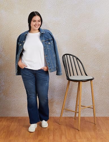 Image of Amazon Brand - Symbol Women Flared Bootcut Jeans (Mid Rise | Full Length) (Available in Plus Sizes)