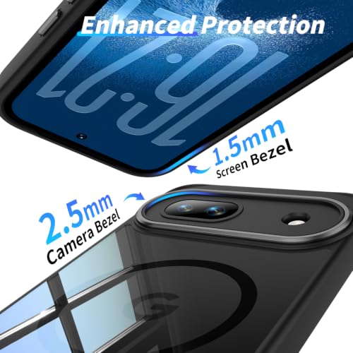 Image of Magnetic Case with Clear Back for Google Pixel 8a, Fit for MagSafe