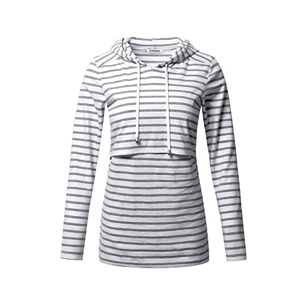 GINKANA-Womens-Nursing-Hoodie-Sweatshirt-Long-Sleeves-Breastfeeding-Maternity-Tops-Casual-Clothes GINKANA Women's Nursing Hoodie Sweatshirt Long Sleeves Breastfeeding Maternity Tops Casual Clothes,M