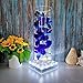 LARDUX Led Light Base - 5 inch Square Lights Display Stand for Effiel Tower Vase Crystal Glass Art LED Pedestal Base - Charging USB or Battery Powered