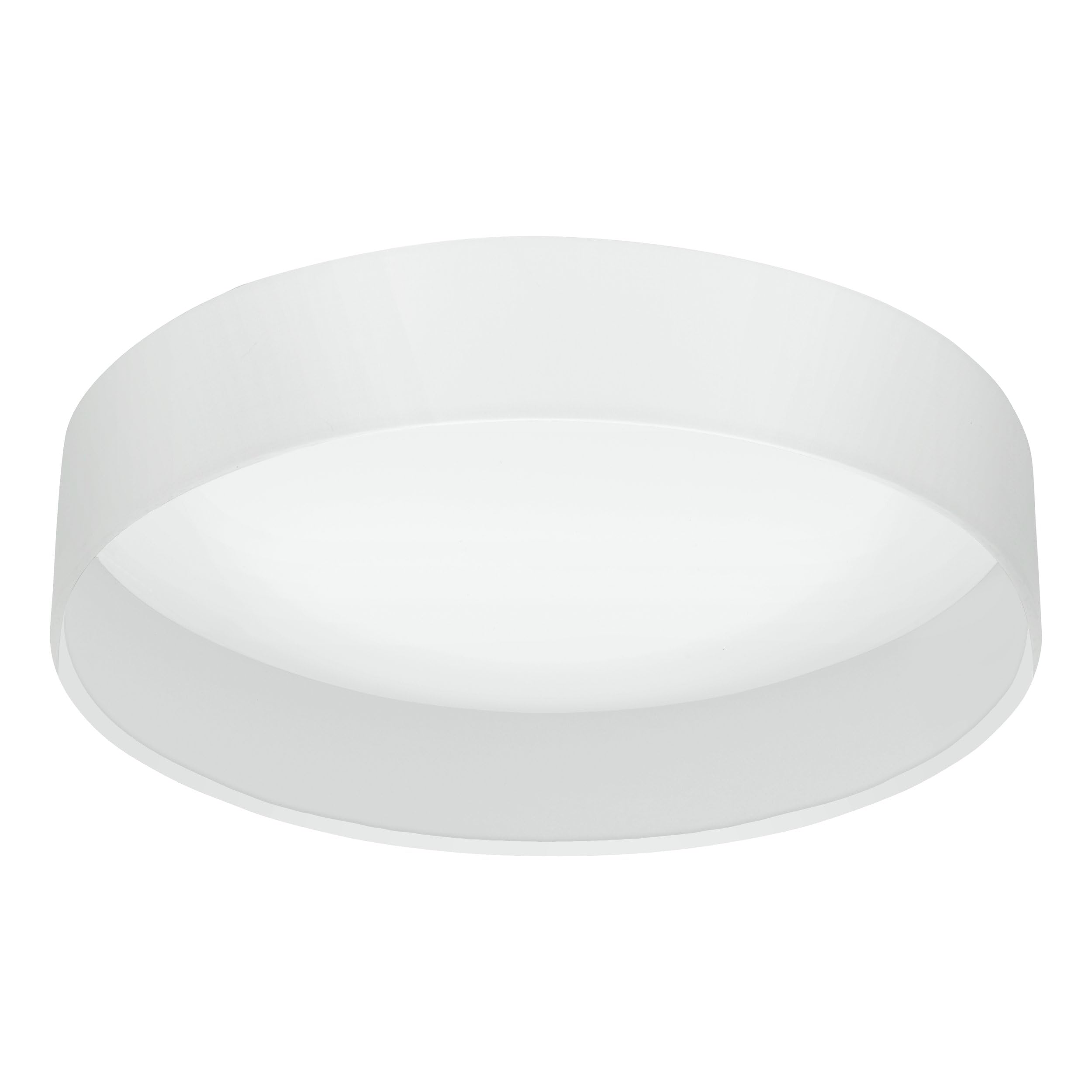 B&Q -  Pasteri White Fabric Led Flush Ceiling LightEnergy-EfficientWarm White Light (D) 32Cm