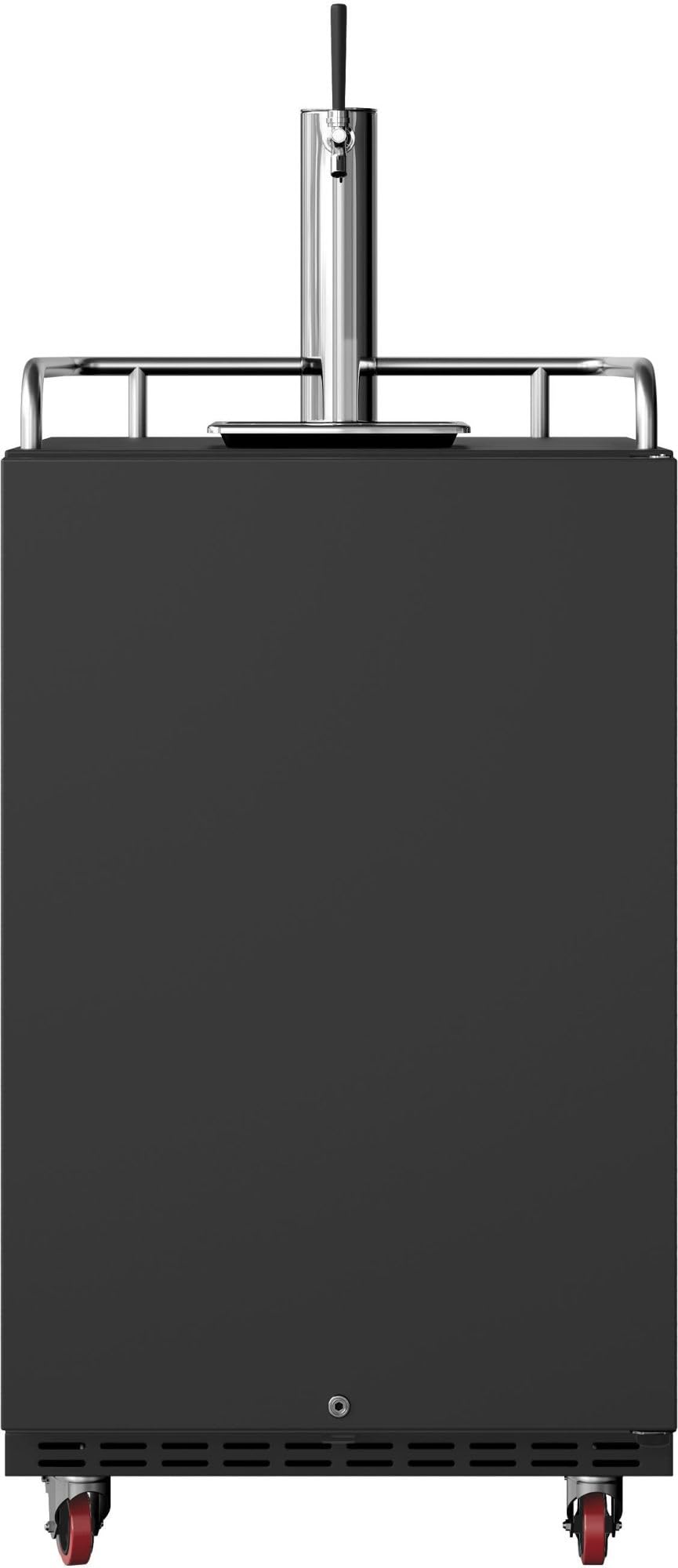 EdgeStar Full Size Built-In Black Stainless Steel Kegerator