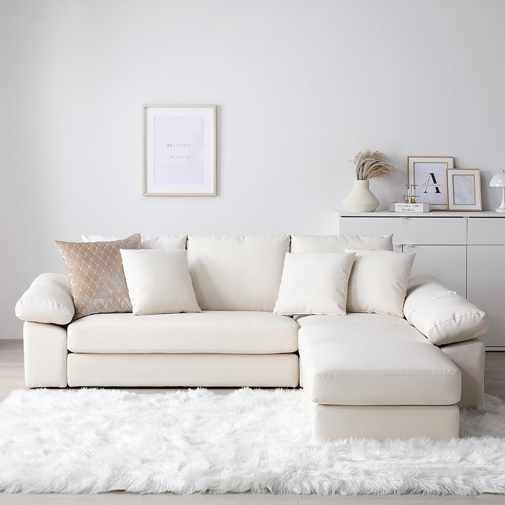 ソファーのみ レザーテックス】 LDソファセット マルクト 右コーナー (クロム