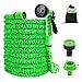 Produktbild Flexibler Gartenschlauch, Eozfly 50FT 15M Wasserschlauch 1/2 3/4 Zoll Flexibel Gartenschläuche mit 7 Funktionen Brause Schnelladaptern, Dehnbar Flexischlauch für Gartenbewässerung, Yard, Autowäsche
