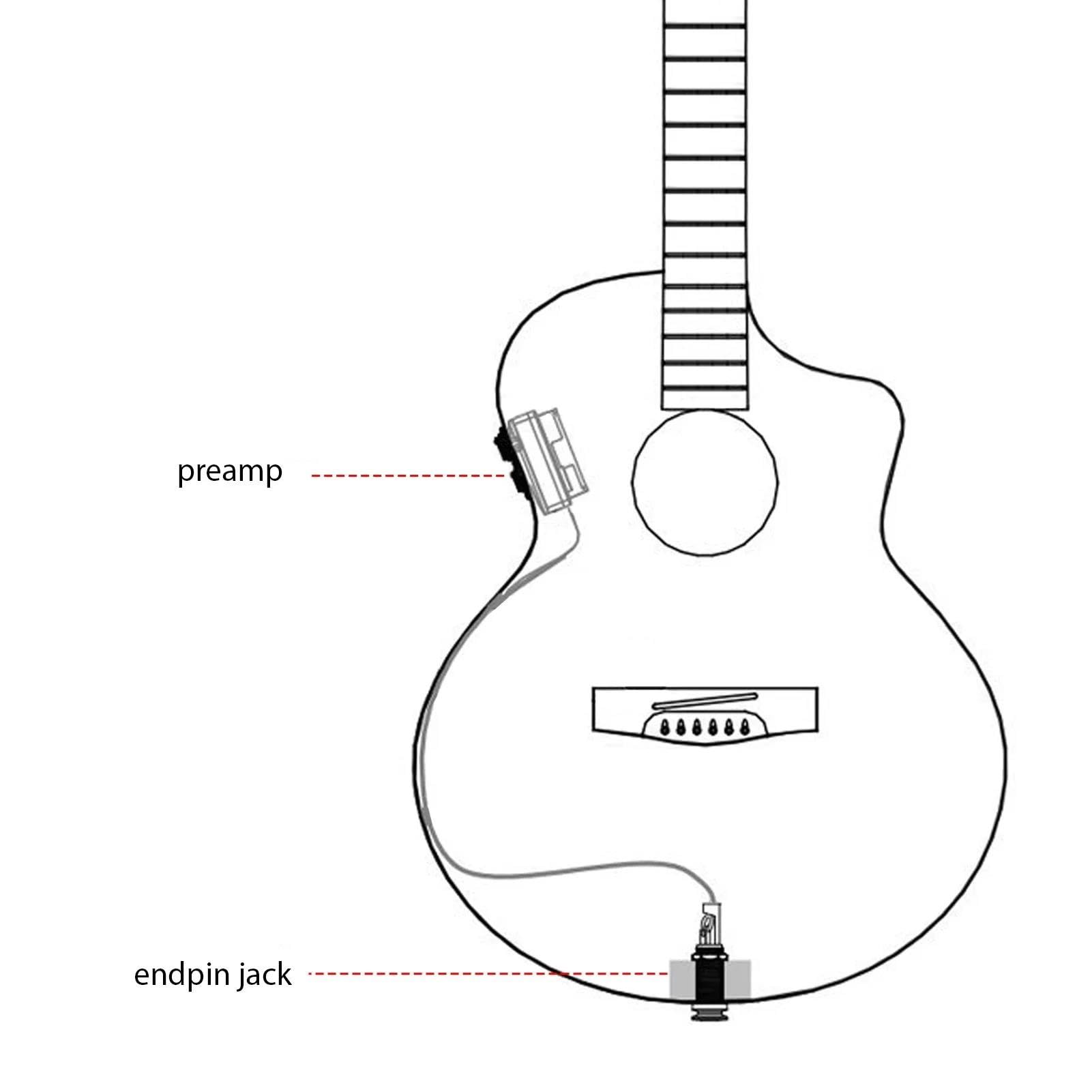 Pickup Per Chitarra Pickup Per Chitarra Acustica Folk Pickup Per Chitarra Classica Equalizzatore Volume/Bassi/Medi/Alti/Pres/MIC.PI Pickup Accordatore/Fase