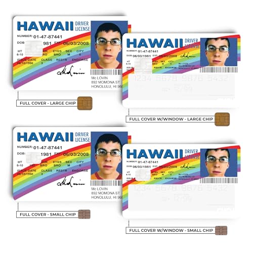 Mclovin Credit & Debit Card Stickers - 4PCS Card Skin for Adults2