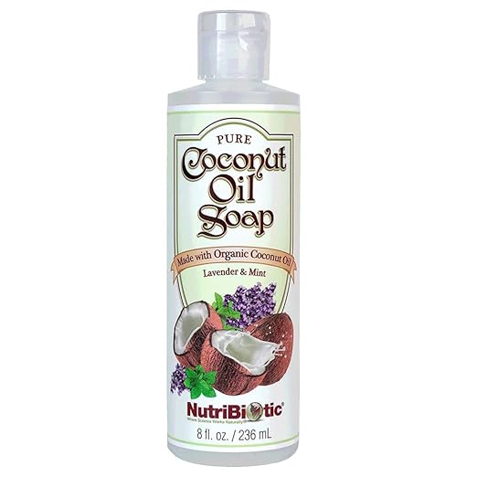 NutriBiotic Pure Coconut Oil Soap, Lavender & Mint, 8 Oz