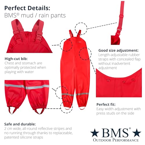 BMS® rain Pants for Children, mud Pants, 100% Waterproof, Skin-Friendly and softskin, Oeko-Tex, Durable for Girls and Boys2