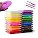 Simuer 24 Pack Snow Mud,Snow Slime Kit Fluffy Floam Slime Snow Clay Fluffy Slime Stress Reliever Stress Relief Toy DIY Colored Clay Gift Party Favors 24 Colors