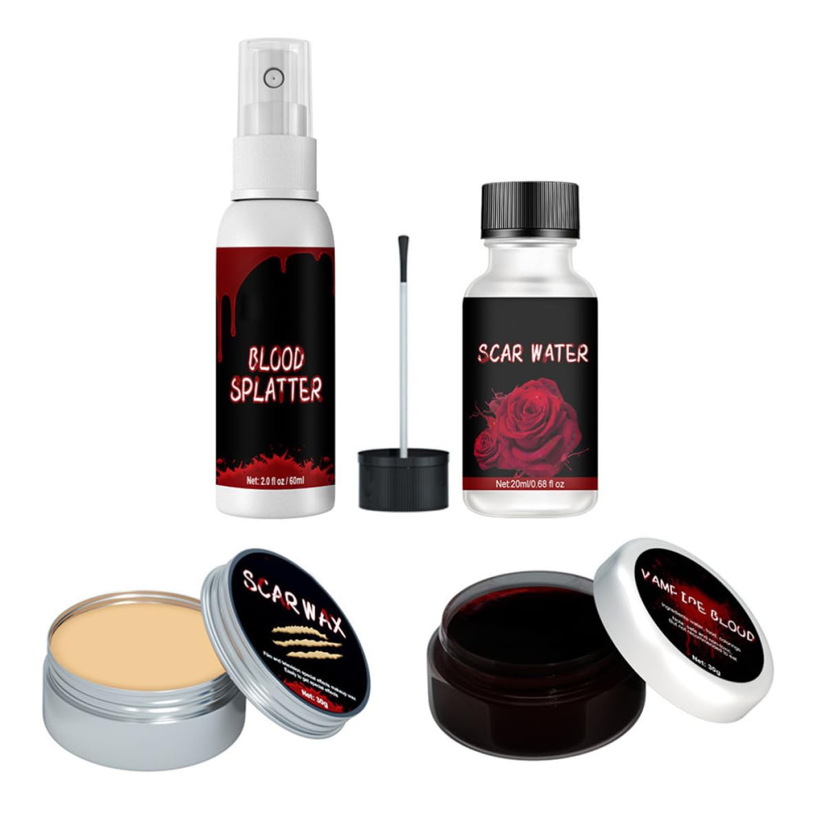 16 Piezas Kit de Maquillaje de Efectos Obsequios para Heridas