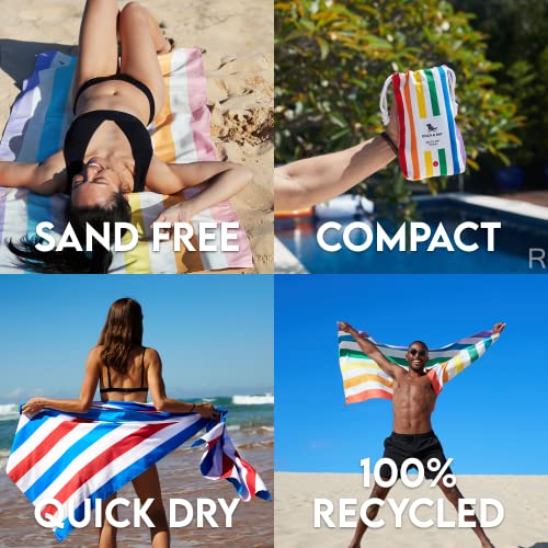 Dock & Bay Wrap & Beach Bundle - Hair Wrap & Beach Towel - For Travel, Swimming, & Holiday - Super Absorbent, Quick Dry Towels - Compact, Lightweight - 100% Recycled Materials #TOP7