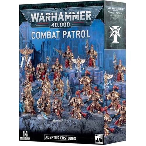 warhammer games workshop 40000 - combat patrol adeptus custodes 2024 edition