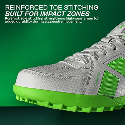 Image of NIVIA Stance Cricket Shoes for Men & Women with Breathable Synthetic Upper, EVA Cushion Sockliner, Personalized Heel Fit & High-Grip TPU Stud Outsole for Batting, Bowling & Fielding