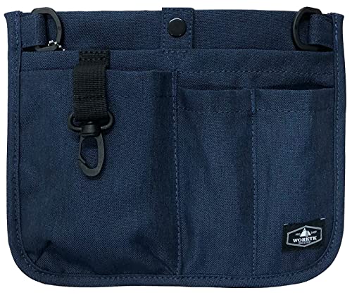 ナースポーチ ウエストポーチ ショルダーバッグ レディース メンズ ペンケース 医療 看護師 病院 介護士 保育士 作業用 撥水2Wayオーガナイザーtk-0001(068:ネイビー/フリー)