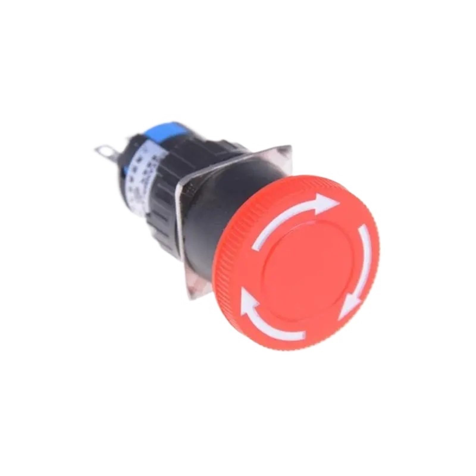 Interrupteur d'arrêt d'urgence en forme de champignon rouge, 16mm, 3 broches NO + NC DC 30V 5A AC 250V 3A, bouton-poussoir d'arrêt d'urgence * 2 pièces