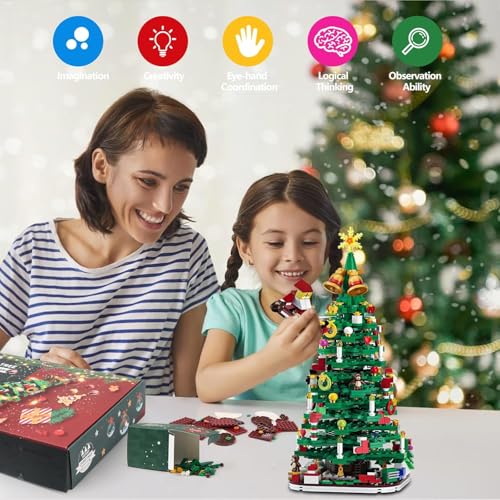 Advent Calendar 2025 Christmas Tree Building Set with LED Light, 24-Day Christmas Countdown Calendar, 24 Boxes 1100+ Pcs, Surprise Boxes Creative Gifts for Adults Teens Kids Ages 6+ - Image 6