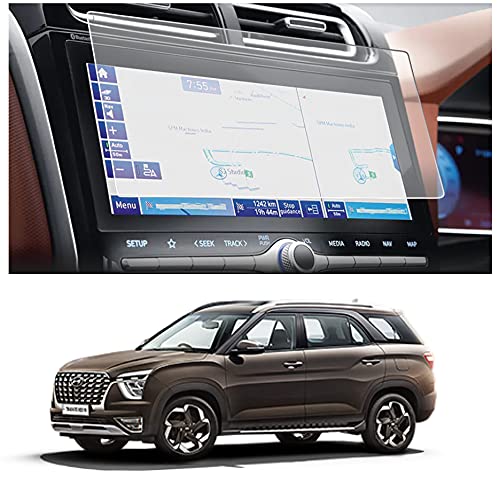 Image of LF Hyundai Alcazar Prestige, Platinum, Signature, Car Accessories Navigation, Music System Stereo Touch Screen Guard (10.25 inches, Company Fitted, Matte)