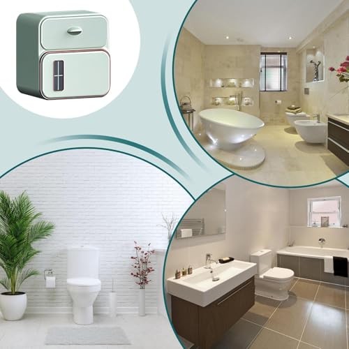 Dispensador de papel higiénico para baño y cajas de pañuelos de diseño moderno 5