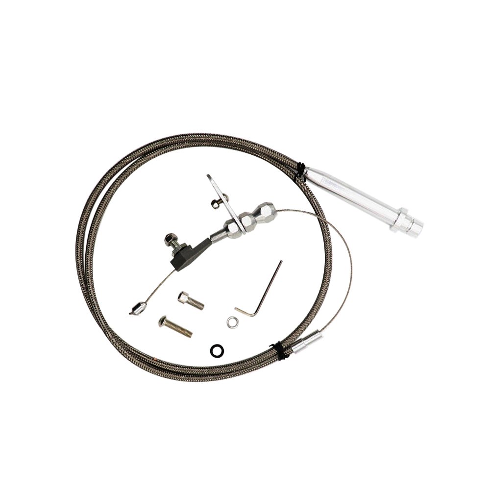 Buy Tickas Kickdown Cable, TH350 Stainless Braided Kick Down Cable