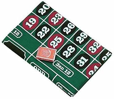 72" Roulette & Blackjack Recreational Casino Felt Layout Cloth