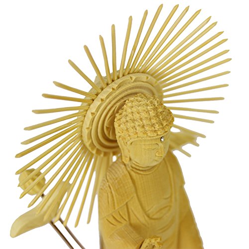 Amazon｜【仏像】【白木製】 丸台座 5.0寸(高さ:310mm) 「東立弥陀