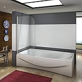 Mampara Bañera Abatible 1 Hoja Pivotante Cristal 5mm 80x140cm