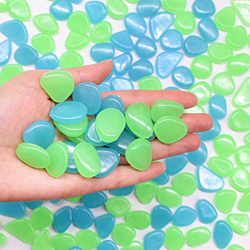 Lutabuo 100pcs Pierres Lumineuses Aménagement Paysager Décor Mélange