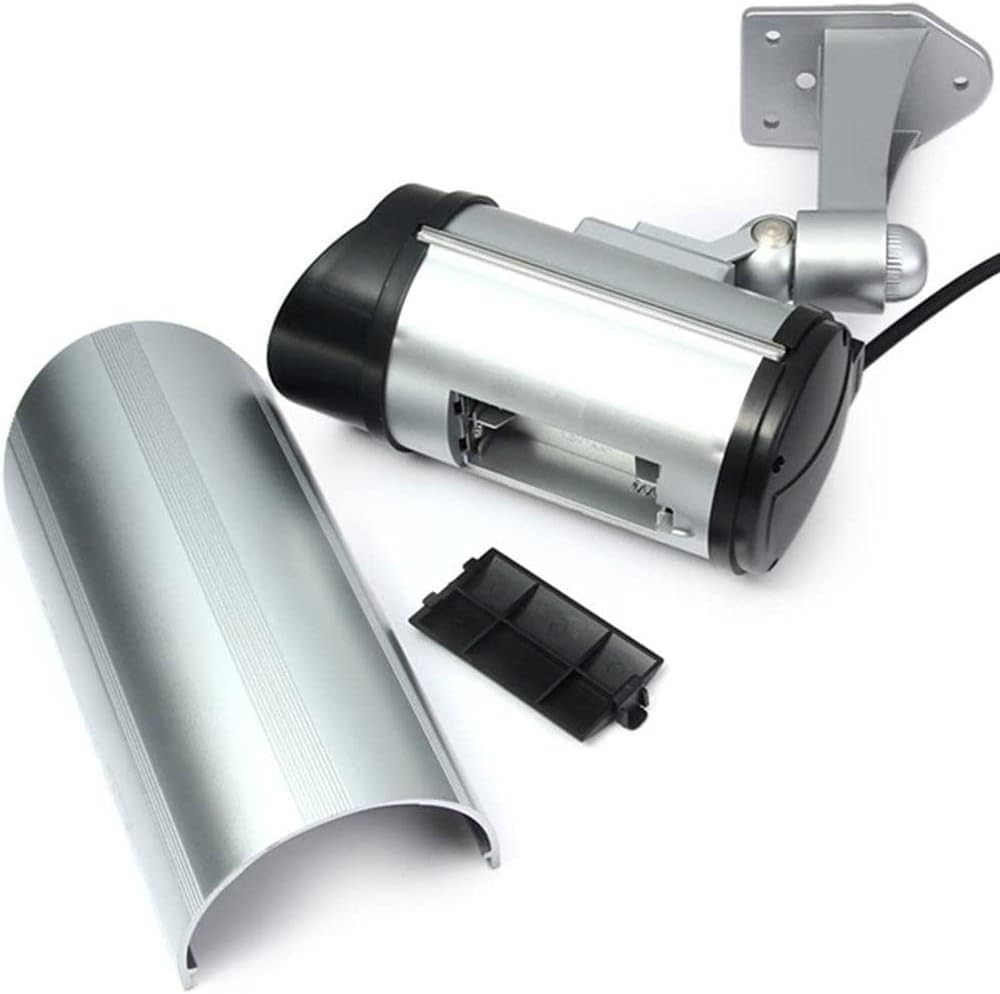 SQUADO Finta Telecamera da Esterno Dummy Cam 30 Finti LED Lampeggiante IR Infrarossi CCTV