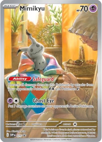 Pokemon - Mimikyu - SVP 075 - Black Star Promo Illustration Folie Einzelkarte